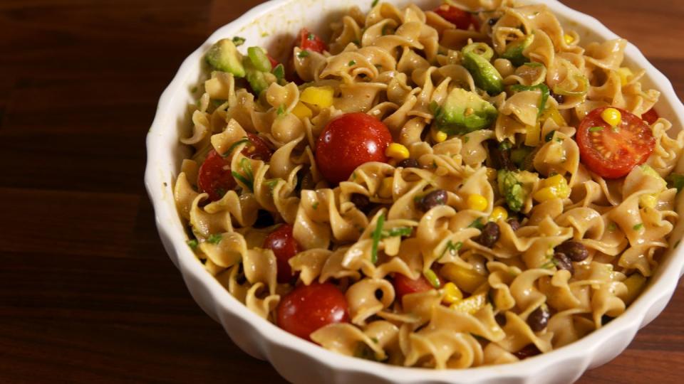 <p>Whole grain noodles will leave you feeling full longer than traditional pasta.</p><p>Get the recipe from <span>Delish</span>.</p>