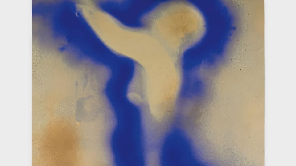 Klein's "Anthropométries" series explored the presence of bodies as paintings. - The Estate of Yves Klein/Artists Rights Society (ARS), New York/ADAGP, Paris/Courtesy Lévy Gorvy Dayan