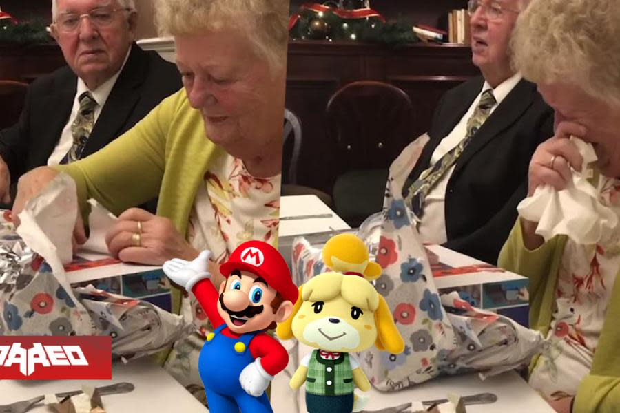 Abuelita gamer llora emocionada al recibir Nintendo Switch como regalo de Navidad: “siempre quise tener una”