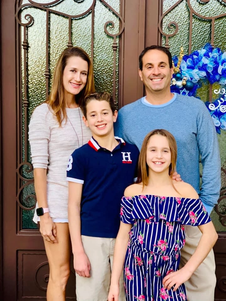 Pediatric nurse practitioner Janet Semenova-Hornstein is shown with her husband and two children. (Janet Semenova-Hornstei / Janet Semenova-Hornstei)