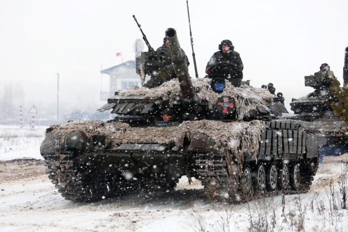 Soldiers of the Ukrainian Armed Forces 