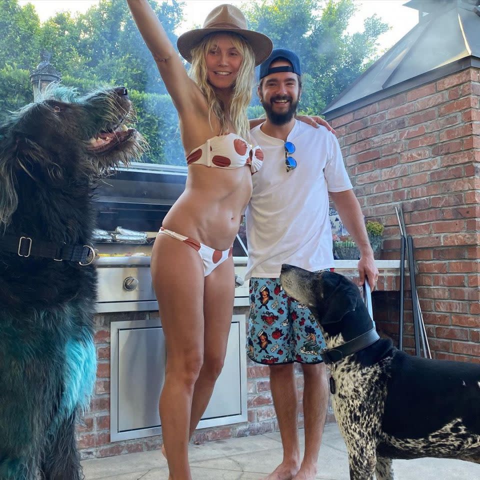 Heidi soaked up the last of the summer rays with husband Tom earlier this week. Photo: instagram/heidiklum