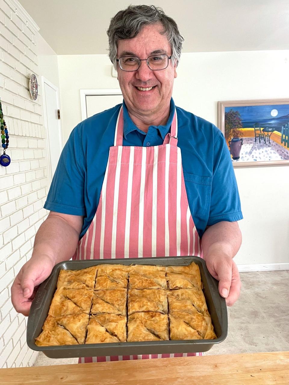 Anneta's dad with his baklava