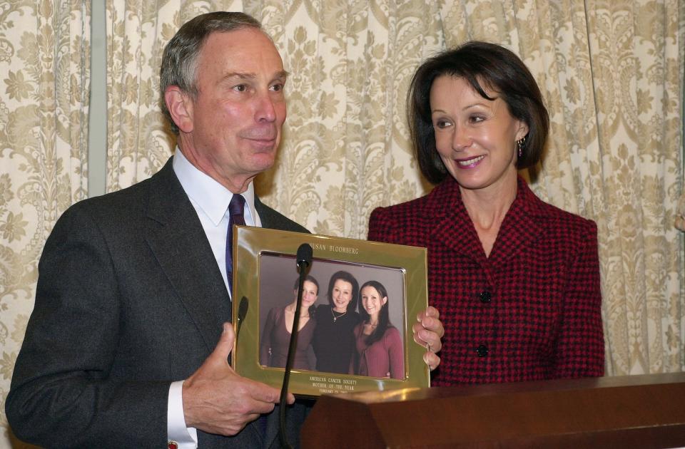 Michael Bloomberg and Susan Brown.