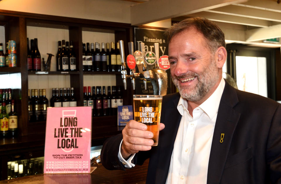 Ralph Findlay, CEO of Marston's at the Rack and Tenter pub in central London. Photo: Justin Goff/Goff Photos