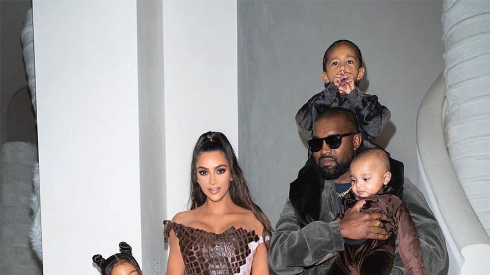 Kim Kardashian Kanye West family Christmas