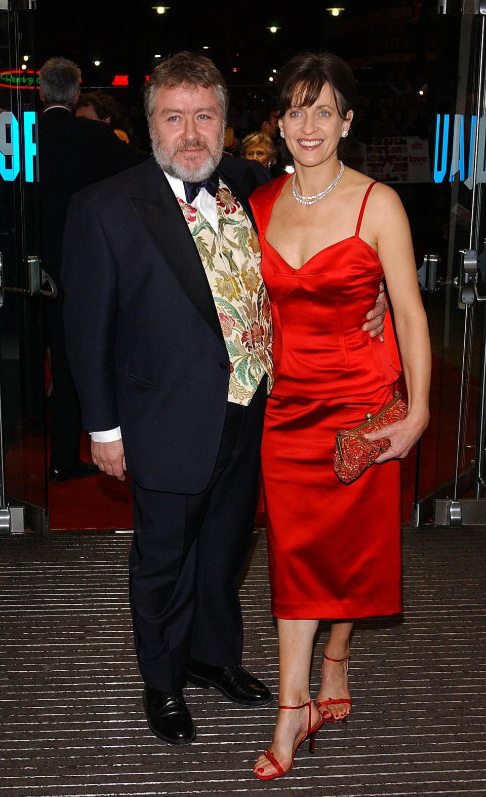 Gregor Fisher with his wife arrives for the UK Charity film Premiere of Love Actually, in aid of Comic Relief, held at the Odeon Leicester Square, central London.