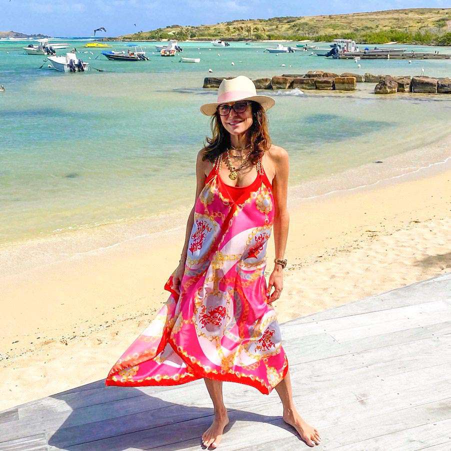 <p><strong>Location:</strong> St. Barts</p> <p>Bethenny Frankel of <em>Real Housewives of New York</em> left her heart in St. Barts after a recent getaway to the <a href="https://www.instagram.com/p/B8Zvyu0AIJh/" rel="nofollow noopener" target="_blank" data-ylk="slk:island;elm:context_link;itc:0;sec:content-canvas" class="link ">island</a>, where she stayed at <a href="https://luxuriavacations.com/destinations/caribbean/st-barths/le-barthelemy-hotel-spa" rel="nofollow noopener" target="_blank" data-ylk="slk:Le Barthélemy Hotel & Spa;elm:context_link;itc:0;sec:content-canvas" class="link ">Le Barthélemy Hotel & Spa</a>. She traveled to the hotspot with her film producer boyfriend, Paul Bernon, for a romantic getaway.</p>