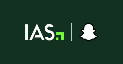 IAS ANNOUNCES FIRST-TO-MARKET PARTNERSHIP WITH SNAP TO PROVIDE AI-DRIVEN BRAND SAFETY AND SUITABILITY MEASUREMENT FOR ADVERTISERS