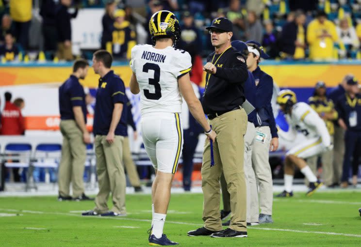 Michigan football seemed to have a really good time in Rome. (Getty)