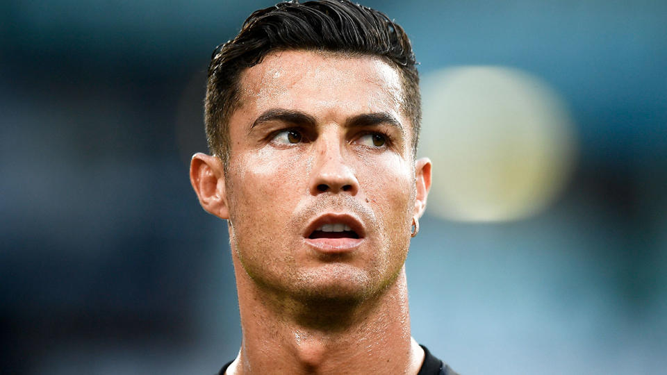 Pictured here, Cristiano Ronaldo looks on during a match for Juventus.