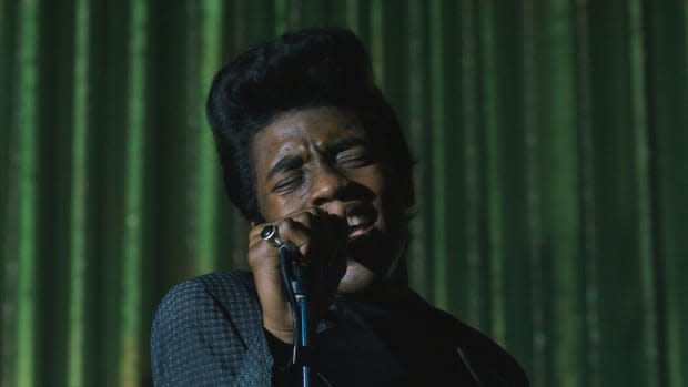 Chadwick Boseman as James Brown in "Get on Up"<p>Universal Pictures</p>