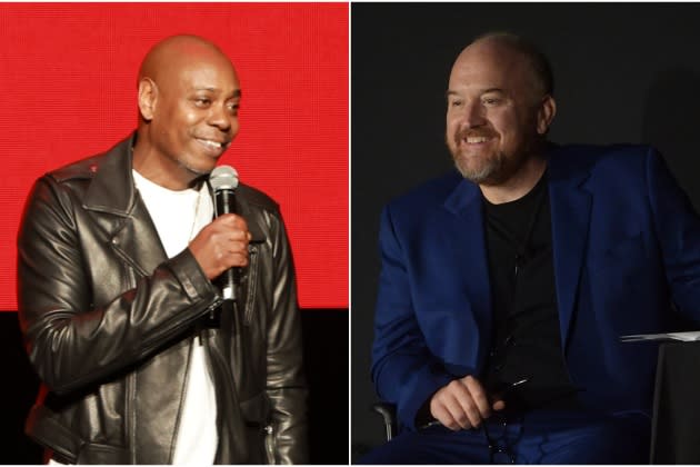 Louis C.K. was a surprise guest at Dave Chappelle's socially distant  comedy show