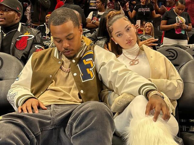 <p>Bhad Bhabie Instagram</p> Bhad Bhabie and Le Vaughn.