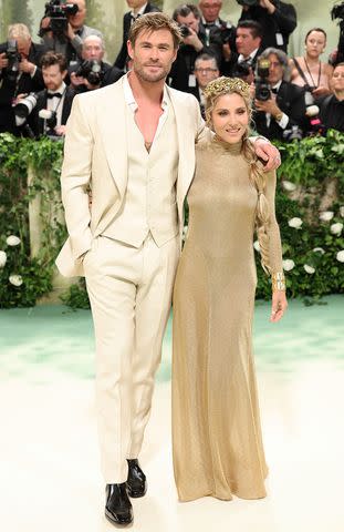 <p>Aliah Anderson/Getty </p> Chris Hemsworth and Elsa Pataky