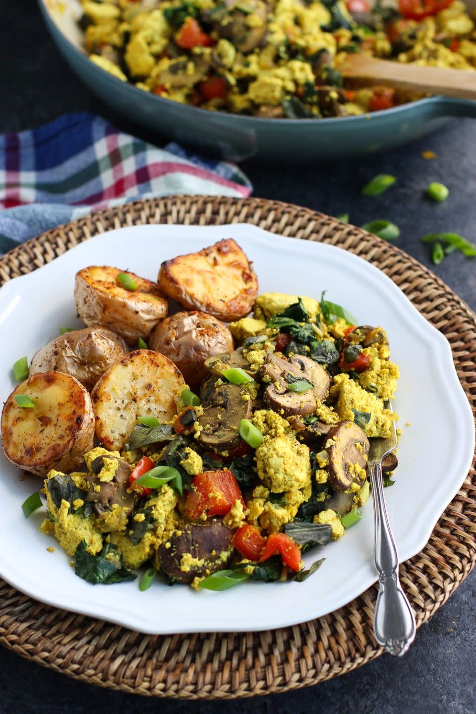 18) Vegan Curried Tofu Scramble