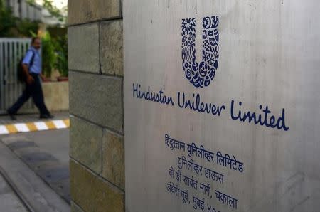 A man arrives at the Hindustan Unilever Limited (HUL) headquarters in Mumbai May 14, 2013. REUTERS/Danish Siddiqui/Files