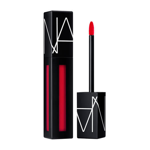 <p><strong>Nars</strong> Powermatte Lip Pigment in <em>Light My Fire</em>, $26, sephora.com.</p><p><a rel="nofollow noopener" href="http://www.sephora.com/powermatte-lip-pigment-P421485?skuId=1965433" target="_blank" data-ylk="slk:SHOP;elm:context_link;itc:0;sec:content-canvas" class="link ">SHOP</a><br></p>