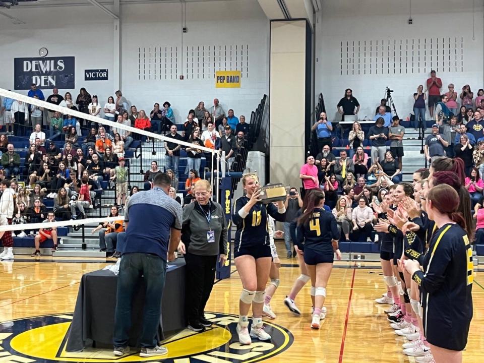 Wayne won a second straight Section V Class B championship this season. The Eagles will play in the state tournament in Glens Falls this weekend.