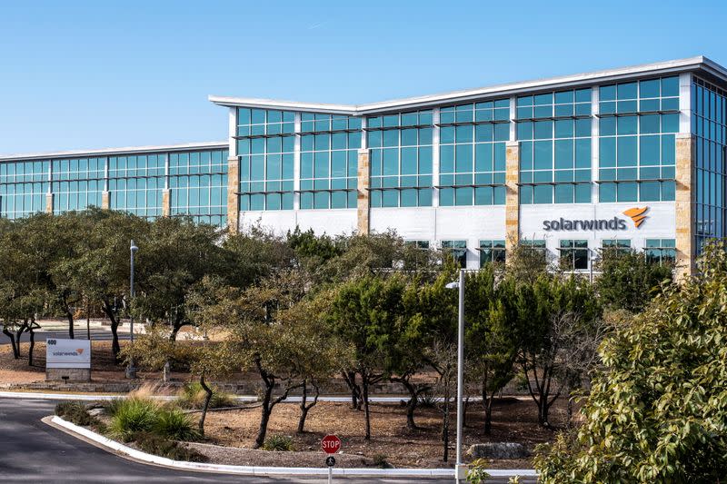 Exterior view of SolarWinds headquarters in Austin