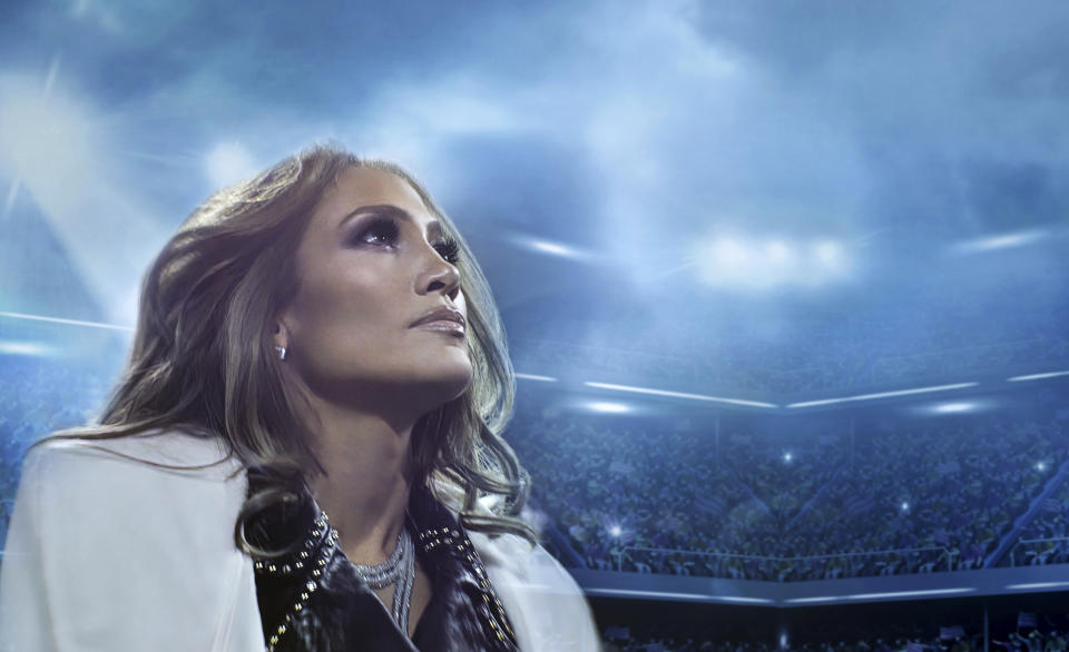 En esta imagen proporcionada por Netflix Jennifer Lopez en el documental "Halftime" (“Jennifer Lopez. Medio tiempo”) que inaguró el Festival Tribeca el miércoles 8 de junio e 2022. (Netflix via AP)