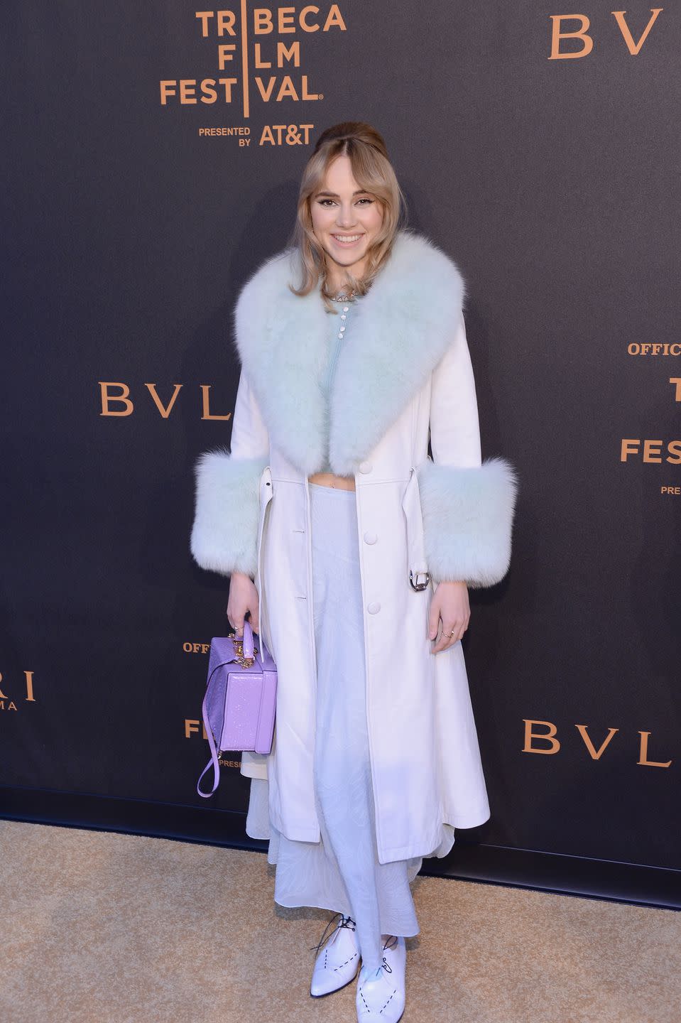 <p>Suki Waterhouse attends the BVLGARI world Premiere screening at 2018 Tribeca Film Festival</p>