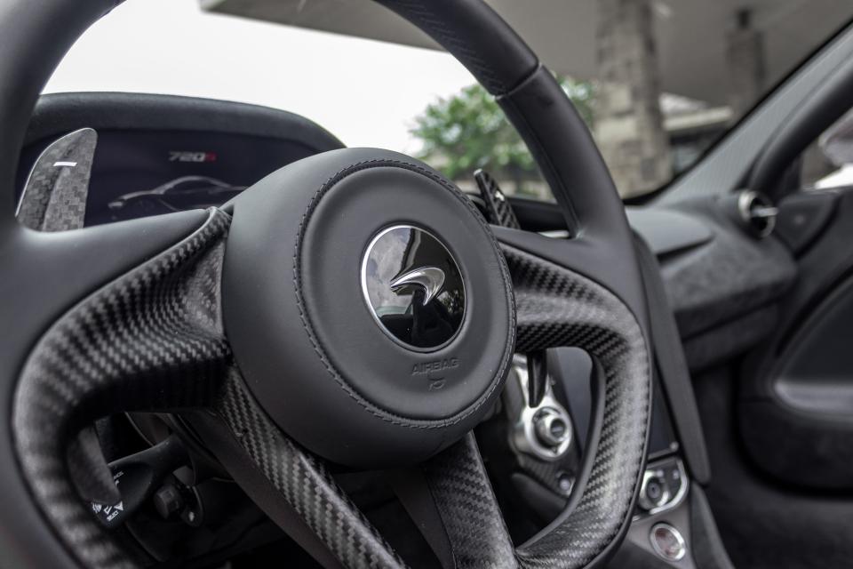 The McLaren 720S Spider interior.