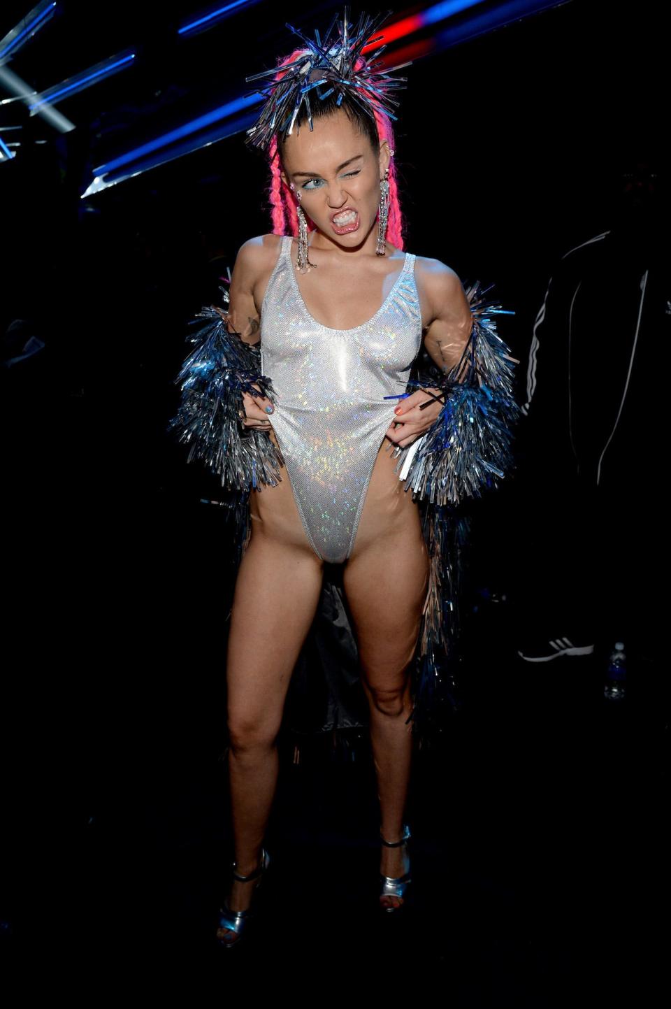 Miley Cyrus at the MTV Video Music Awards on August 30, 2015.