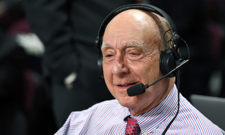 Dick Vitale calling a game for ESPN.