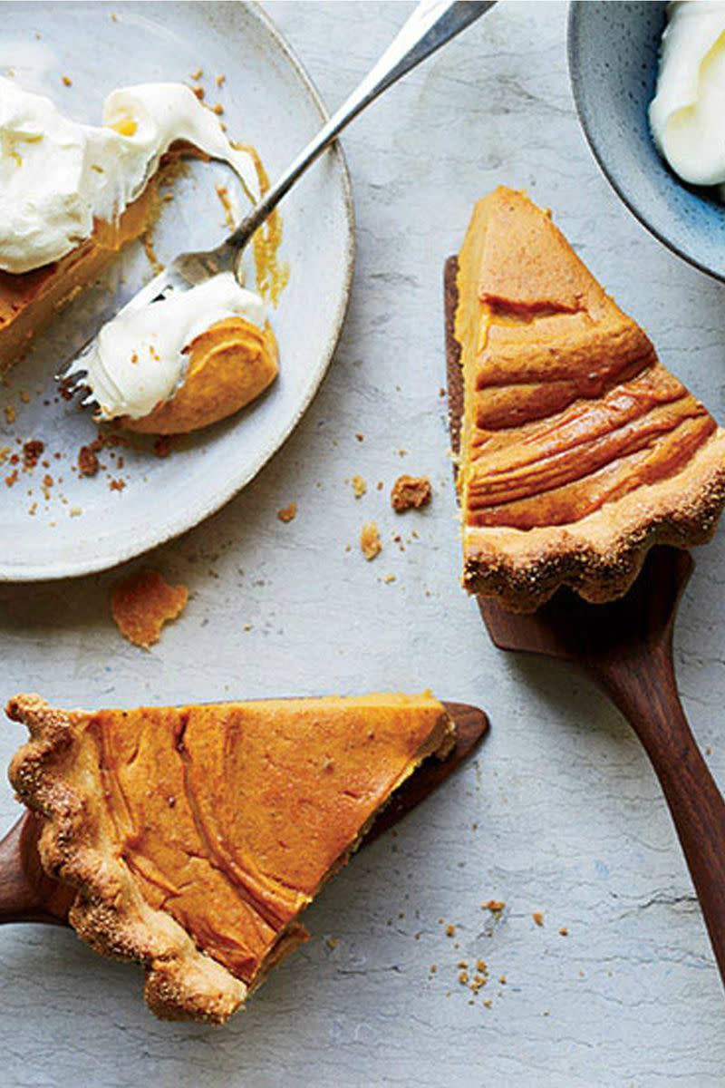 Sweet Potato Pie with Cornmeal Crust