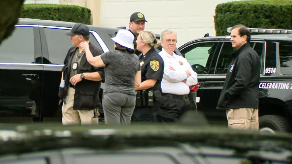 Police respond to a crime scene in Walled Lake, Mich., on Sept. 11, 2022. (WDIV)