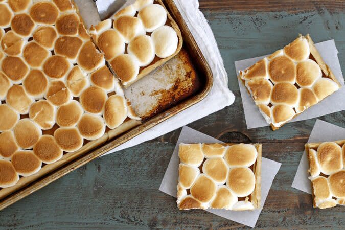 Marshmallow-Brown Butter-Pumpkin Slab Pie