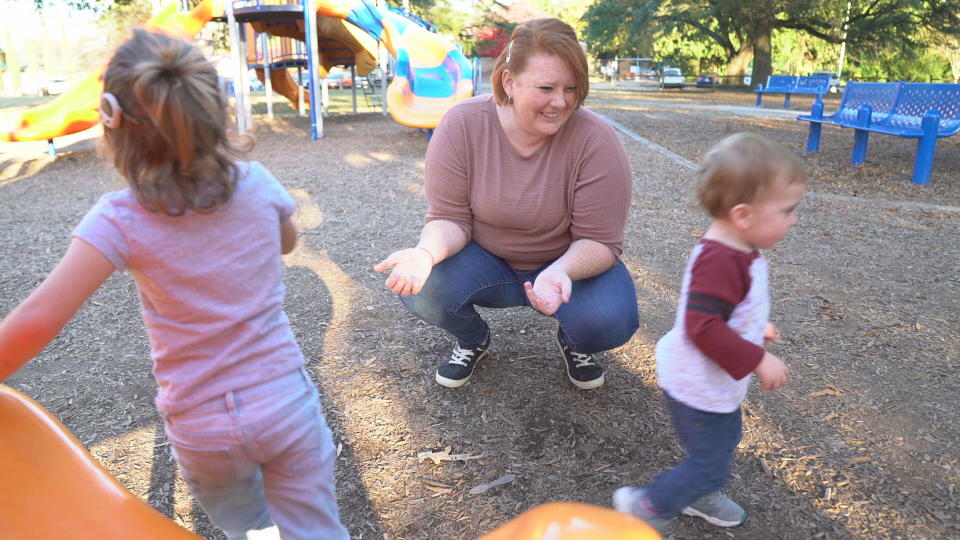 Abigail Kennedy with her children.  / Credit: CBS News