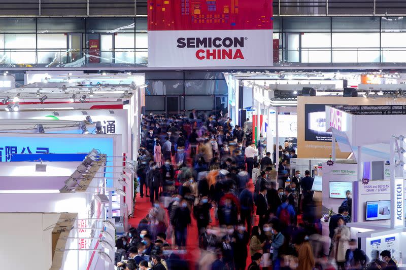 FILE PHOTO: Semicon China trade fair for semiconductor technology, in Shanghai