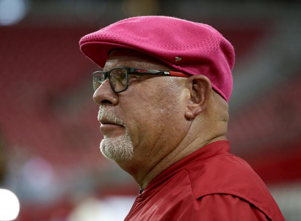 Under the weather: Cardinals coach Bruce Arians is in the hospital. (AP)