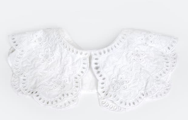 <p>Sea New York Zippy Lace Collar, $80, <a href="https://rstyle.me/+6jZb05cA8ZQu3Jfla31ZqQ" rel="nofollow noopener" target="_blank" data-ylk="slk:available here;elm:context_link;itc:0;sec:content-canvas" class="link ">available here</a>. </p>