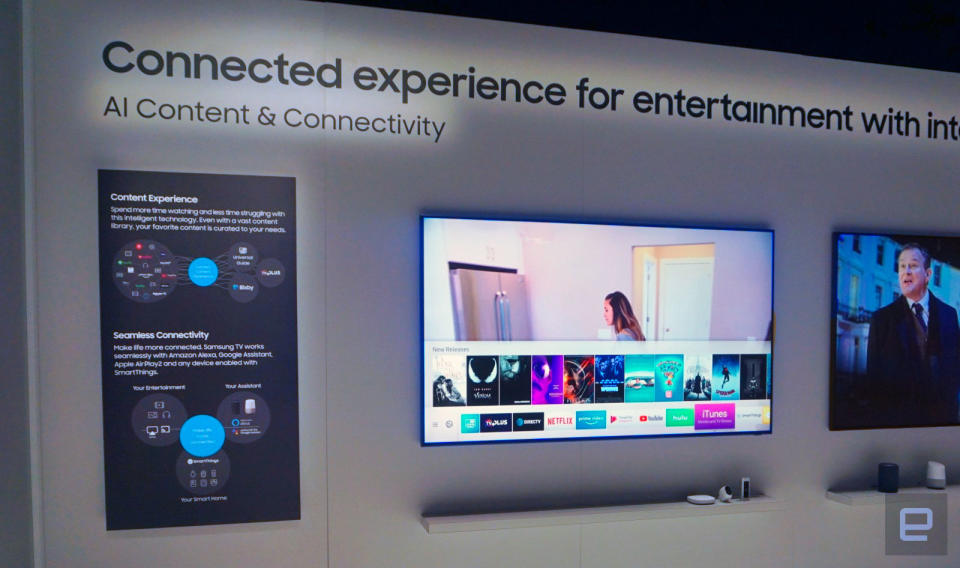 Oh, the rumors were right. Samsung's new TVs are taking in all the services