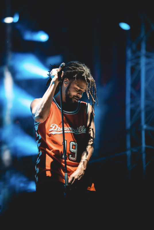 J. Cole performs during a previous year's Dreamville Fest
