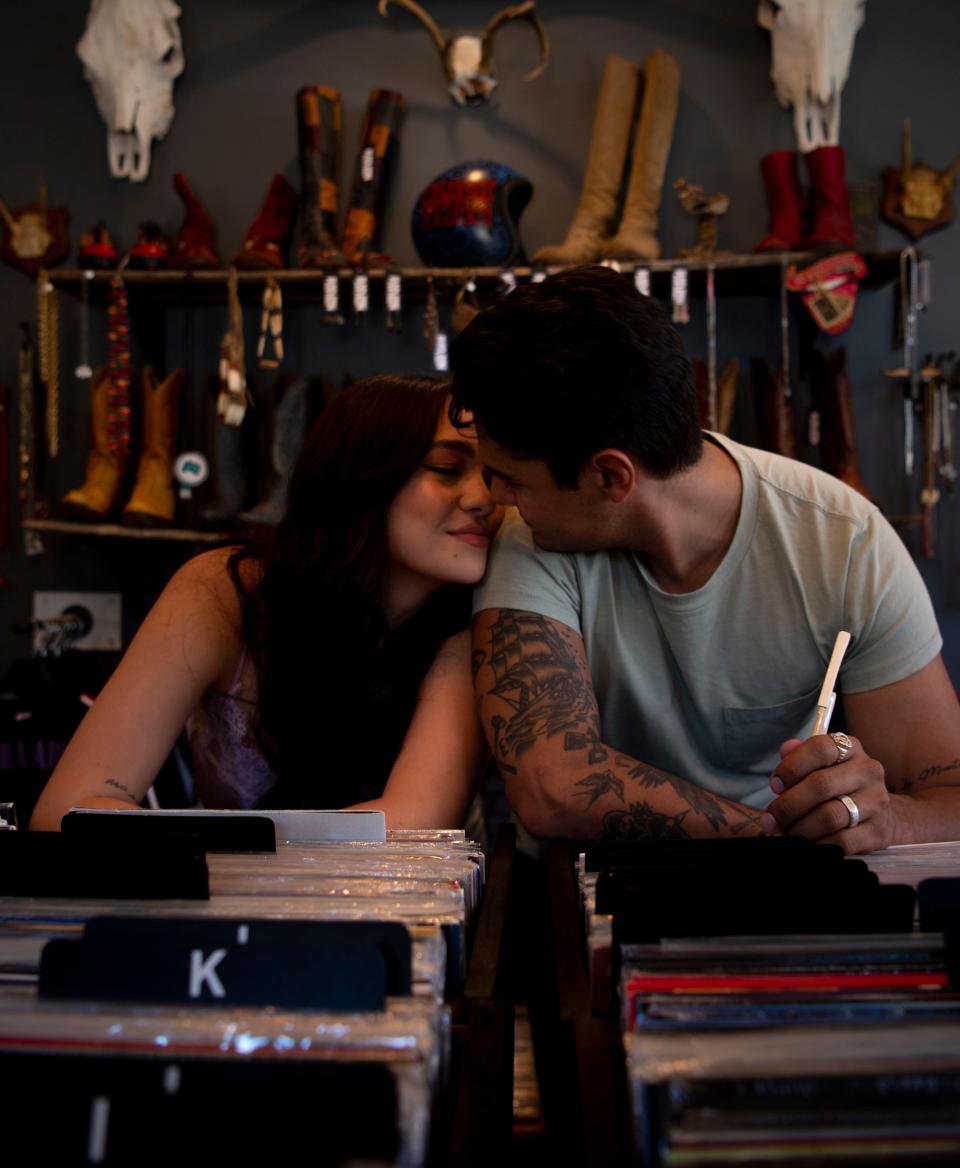 Kat & Alex stand together at Black Shag Vintage in Nashville , Tenn., Thursday, Sept. 1, 2022.