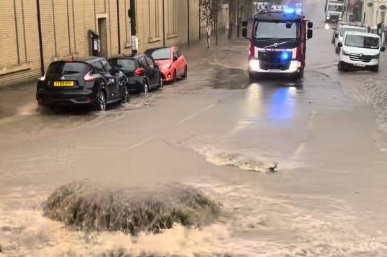 Hastings town centre flooding in pictures