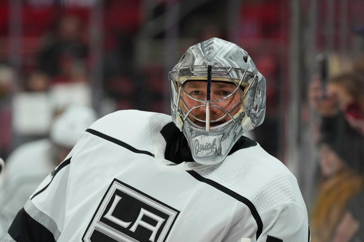 Goaltender Jonathan Quick holds the Los Angeles Kings record with 370 wins.