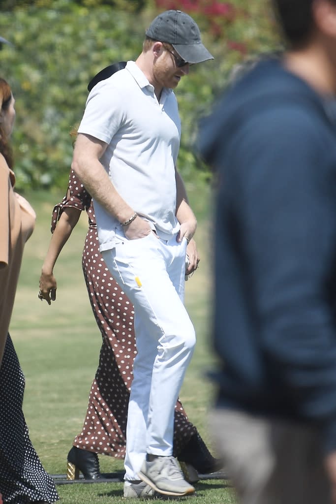 Prince Harry attends his polo match at the Santa Barbara Polo Club in Santa Barbara on May 22, 2022. - Credit: GP/Mega