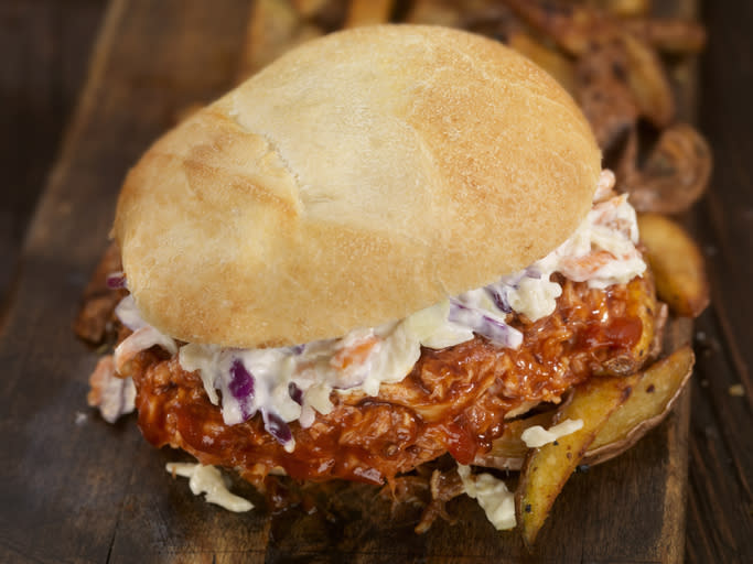 pulled jerk chicken sandwich