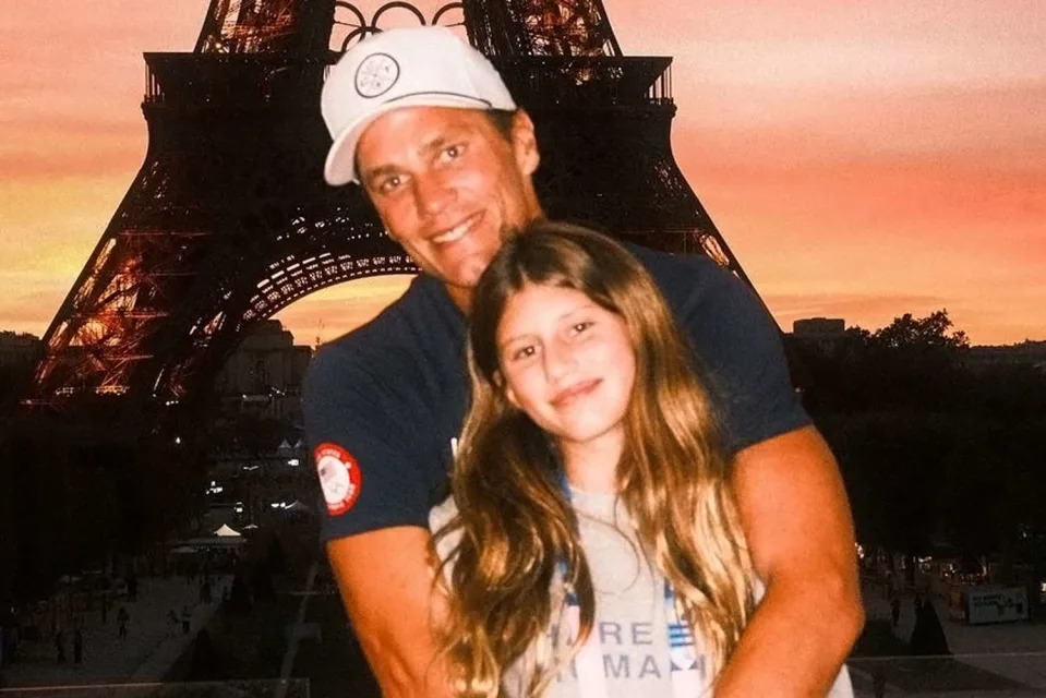 <p>Tom Brady/Instagram</p> Tom Brady and daughter Vivian in Paris for the 2024 Olympics