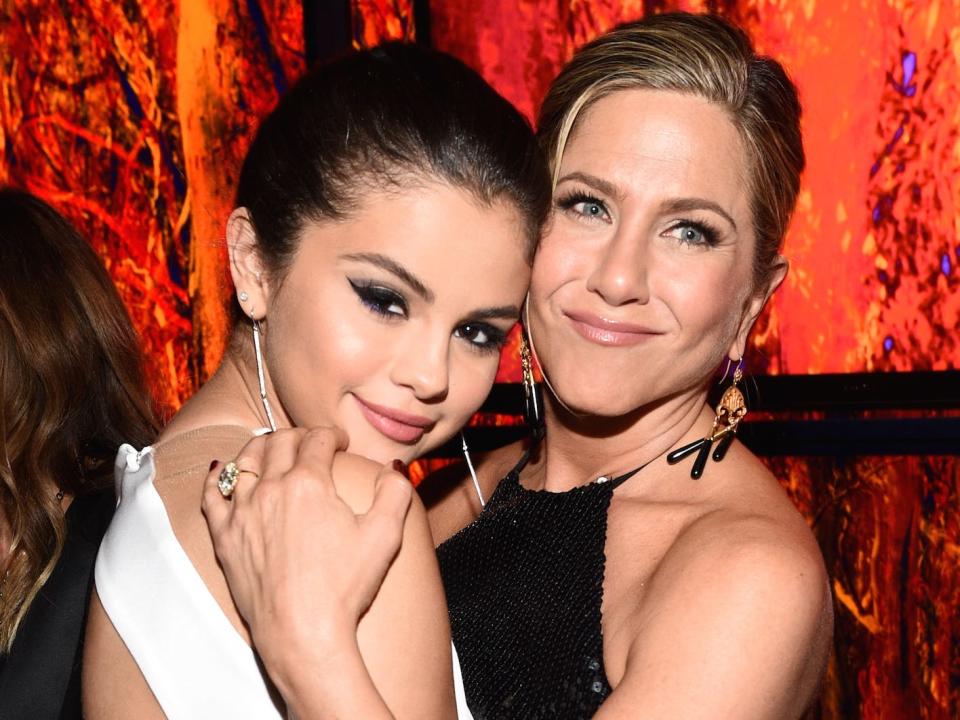 Selena Gomez and Jennifer Aniston InStyle 2015 event Getty Images