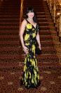 <p>Lowe’s fish tail skirted frock flowed and flattered at the An American In Paris Gala in London [Photo: PA] </p>