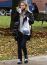 <p>Kaley Cuoco grabs a coffee on Wednesday in Toronto, where she is filming her upcoming movie <i>The Man From Toronto. </i></p>