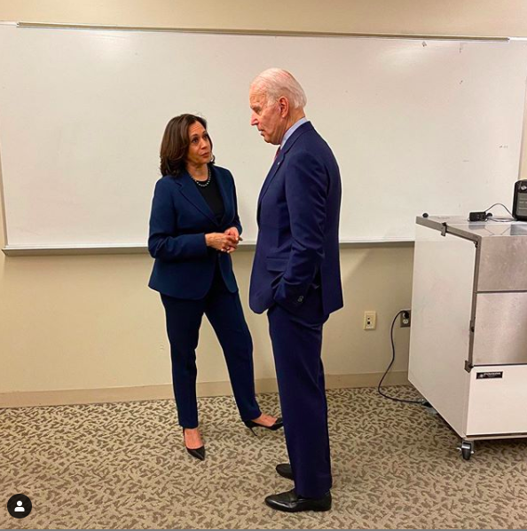 賀錦麗替拜登助選。   圖：翻攝自Kamala Harris IG