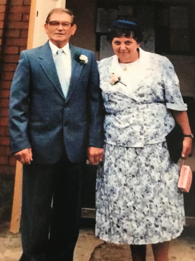 Daniel Jones dedicated his challenge to his paternal grandparents Fred and Rosemary Jones, who died within a fortnight of each other in 2018, with Alzheimer's. (Family photo/ PA)