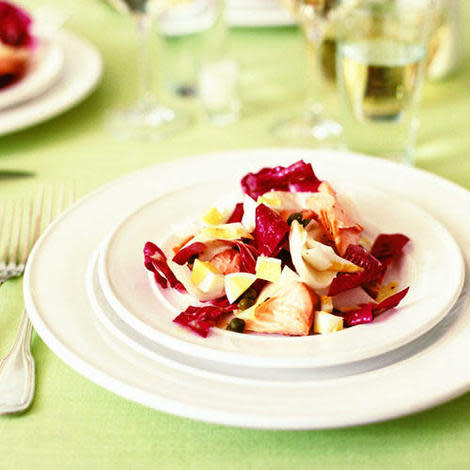 Chopped Endive Salad with Smoked Salmon